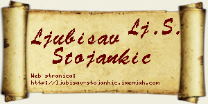 Ljubisav Stojankić vizit kartica